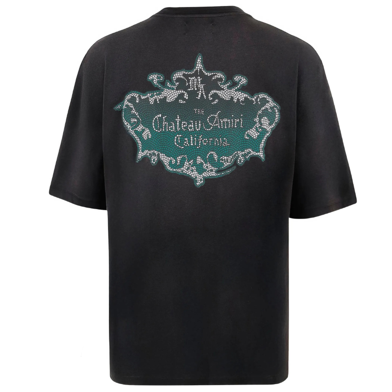 AMIRI Chateau Crewneck T-Shirt BlackBlue