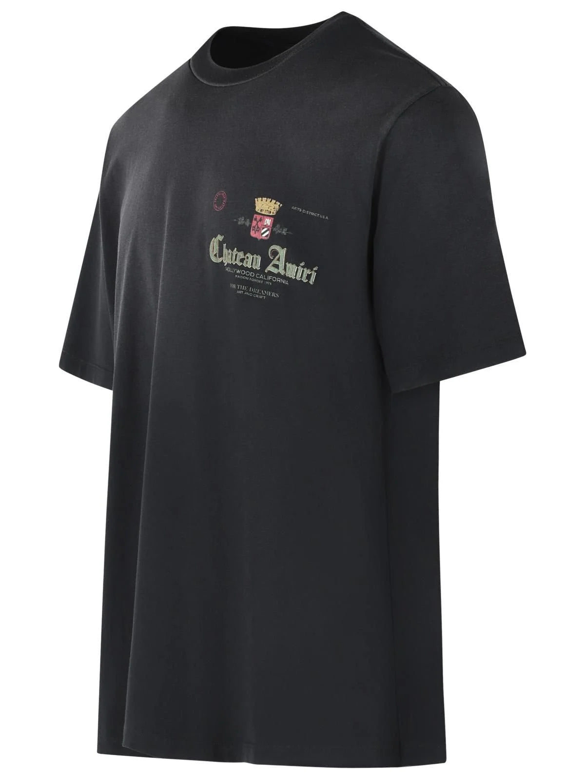 Amiri Logo-Printed Crewneck T-Shirt Black