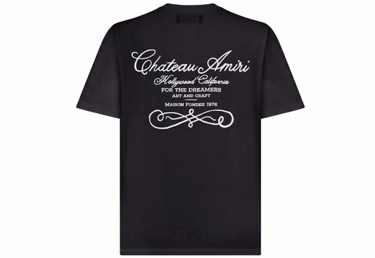 Amiri T-Shirts Black "Chateau Amiri"