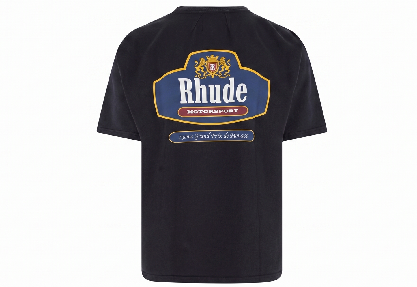 Rhude Black T-shirt “Racing Crest”