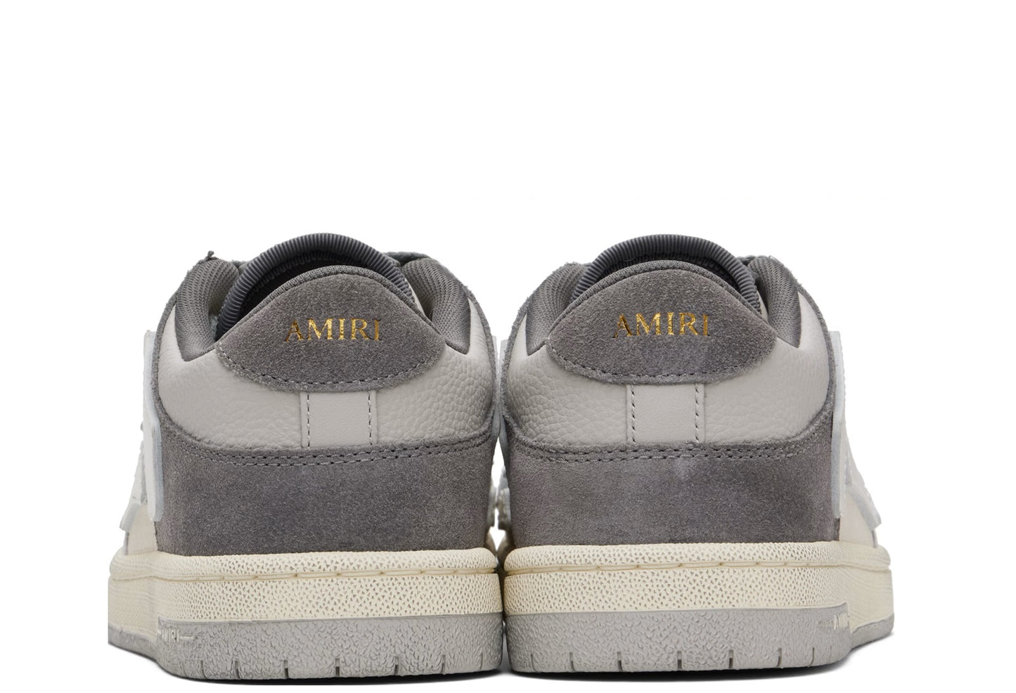 Amiri Gray Distressed Skel Top Low