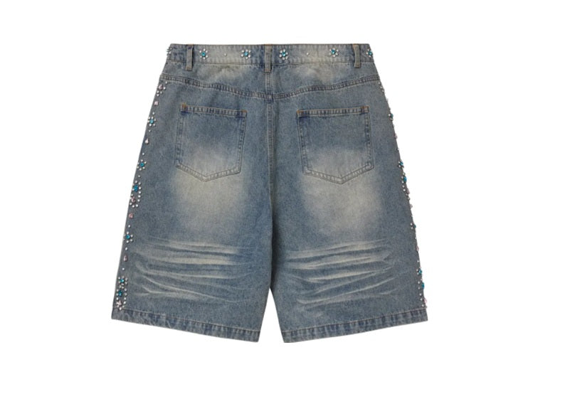 Vale Forever Candy Jorts 'Mid Blue'