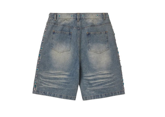 Vale Forever Candy Jorts 'Mid Blue'
