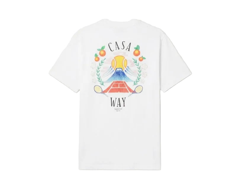 Casablanca Way Mountain-Print Cotton T-Shirt