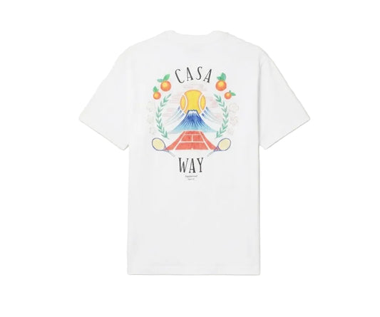 Casablanca Way Mountain-Print Cotton T-Shirt