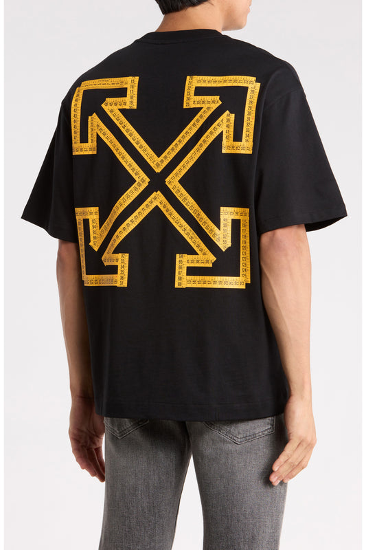 Off-White Tape Arrow Graphic T-Shirt Black Yelow