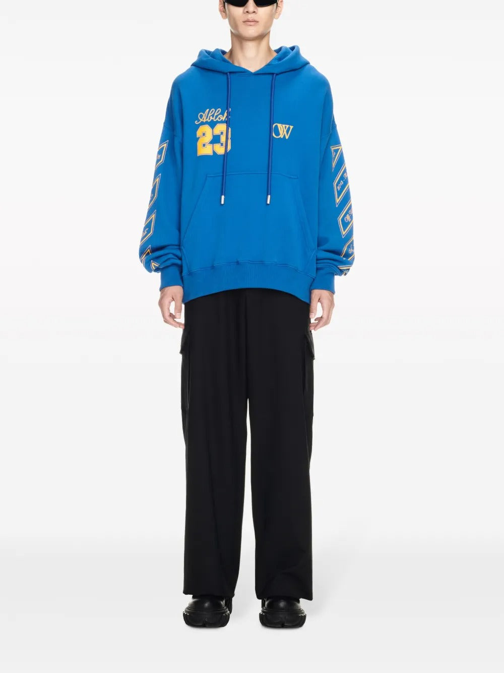 Off-White Brushed Cotton OW23 Skate Fit Hoodie