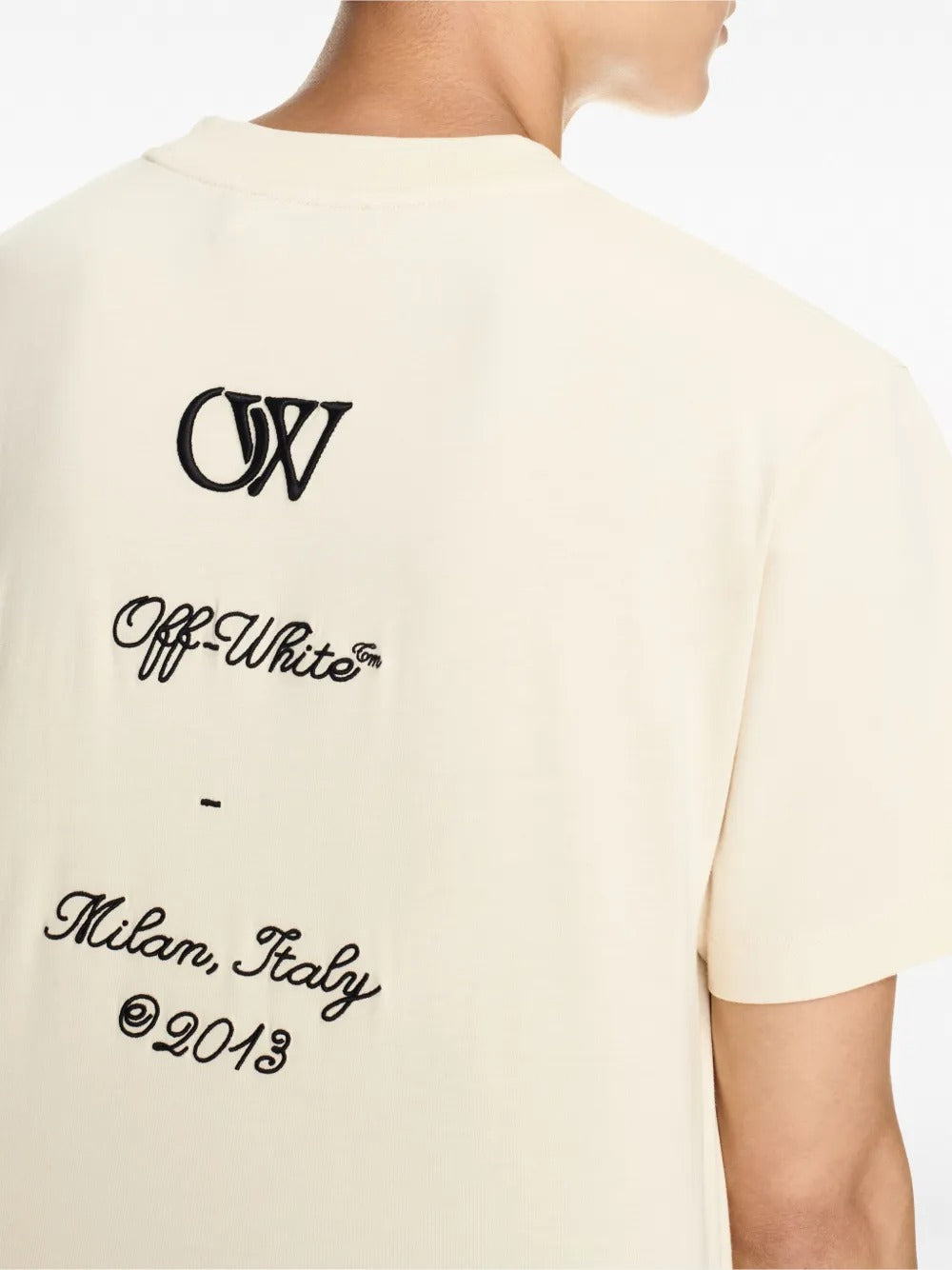 Off-White Embroidered 23 T-shirt with Slim Fit