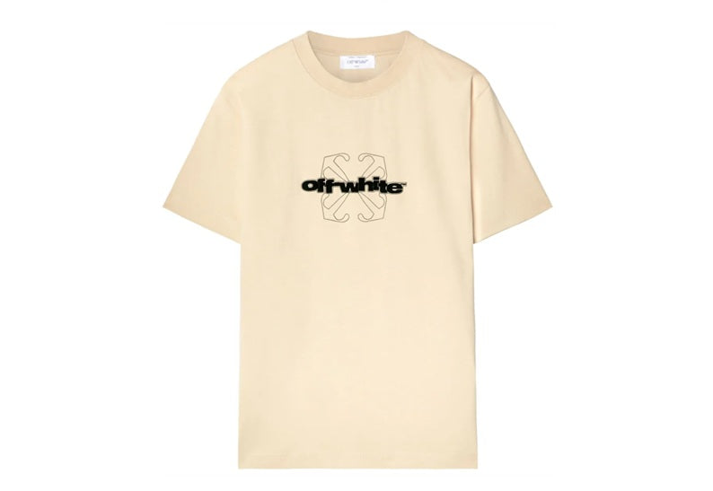 Off-White Flock Arrow T-Shirt Beige