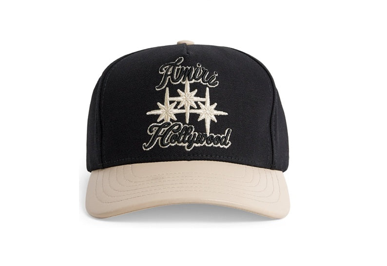 AMIRI Black & Beige Three Star Varsity Cap