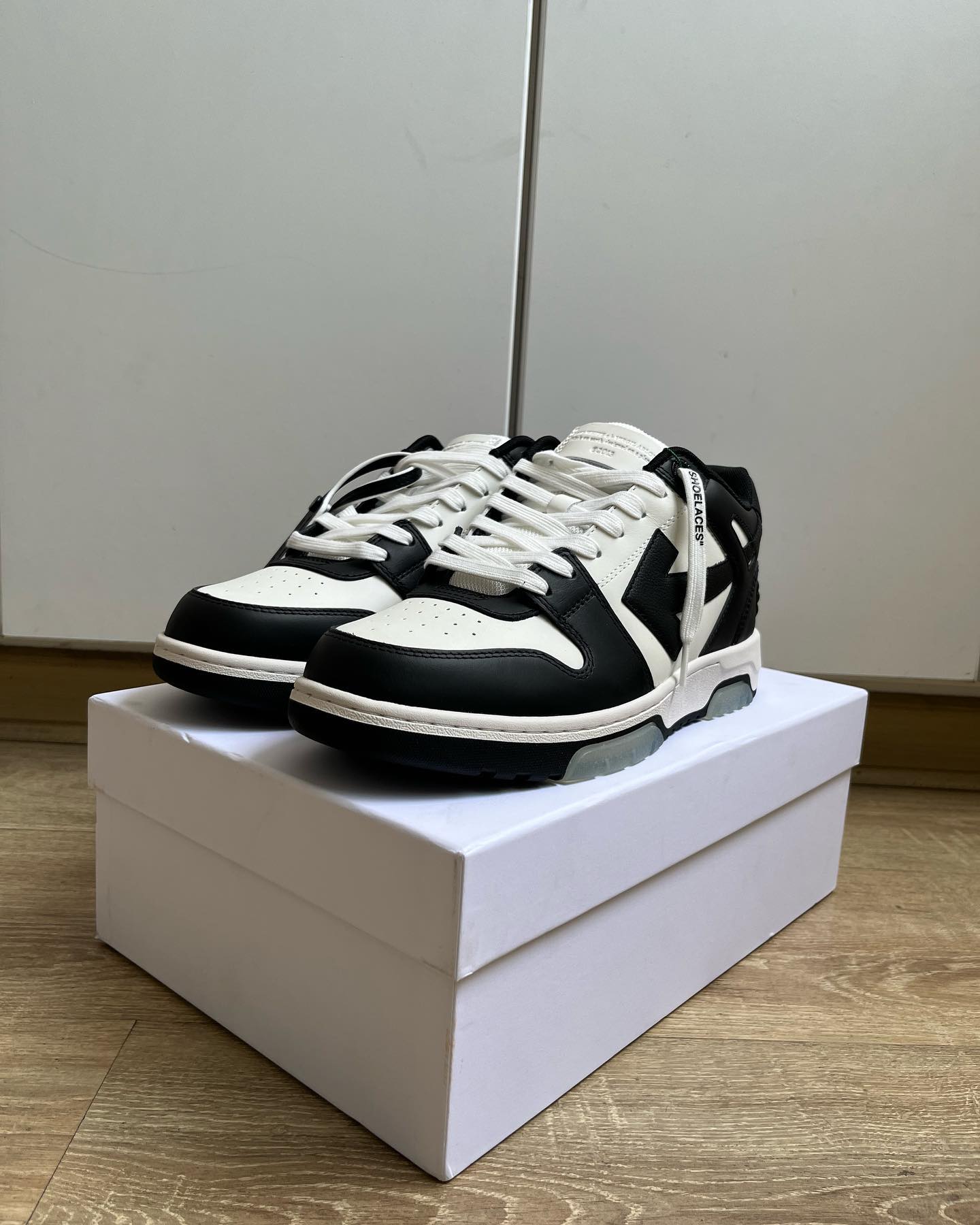 Off-White Out Of Office Calf Leather Panda