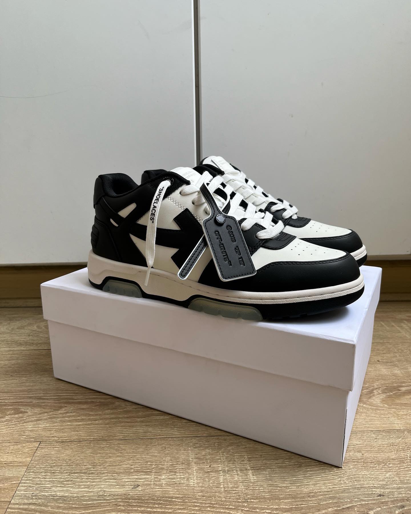 Off-White Out Of Office Calf Leather Panda