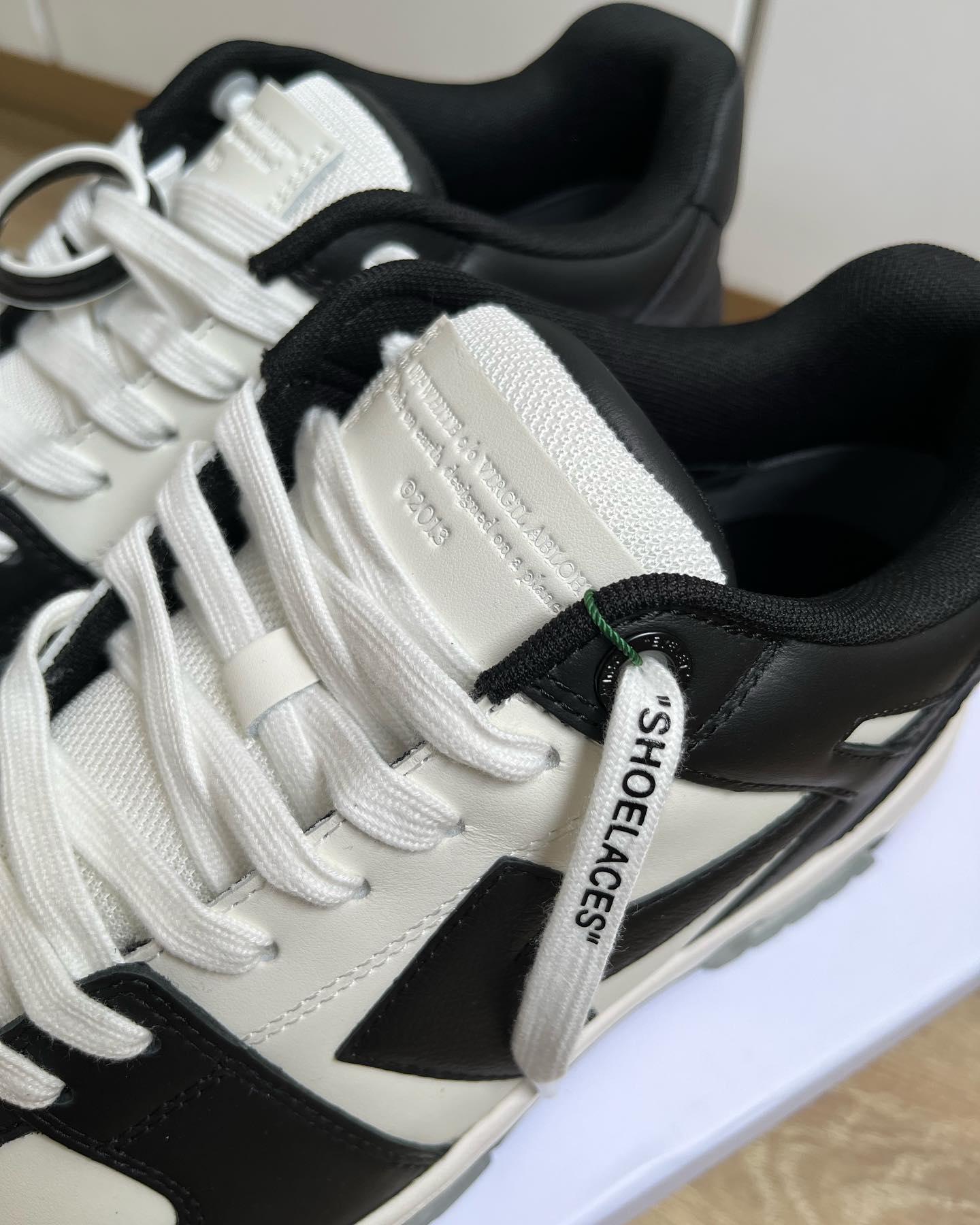 Off-White Out Of Office Calf Leather Panda