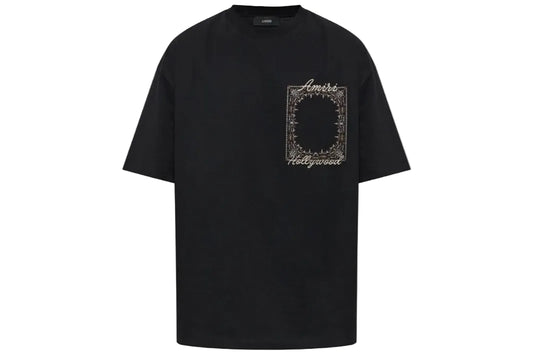 Amiri Logo Embroidered T-Shirt Black