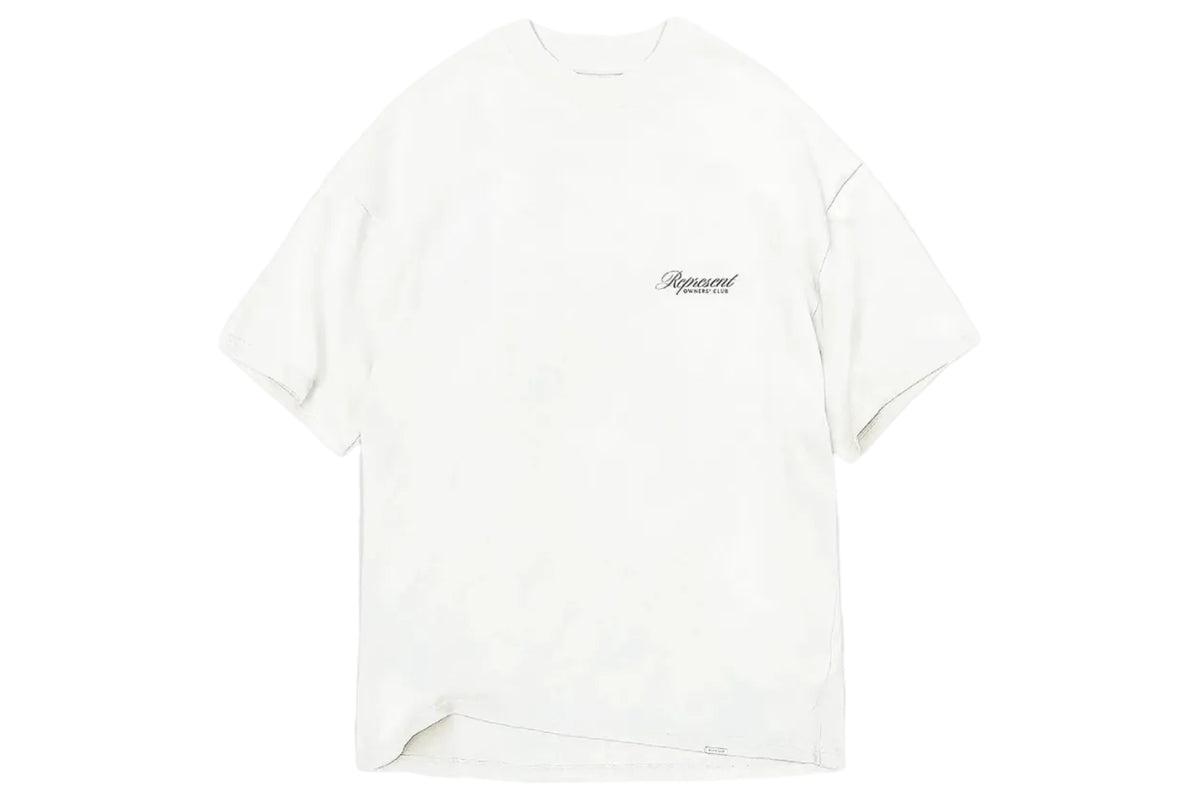 Represent Owners Club Script T-Shirt White