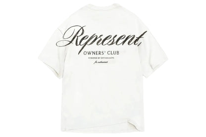 Represent Owners Club Script T-Shirt White