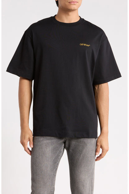 Off-White Tape Arrow Graphic T-Shirt Black Yelow