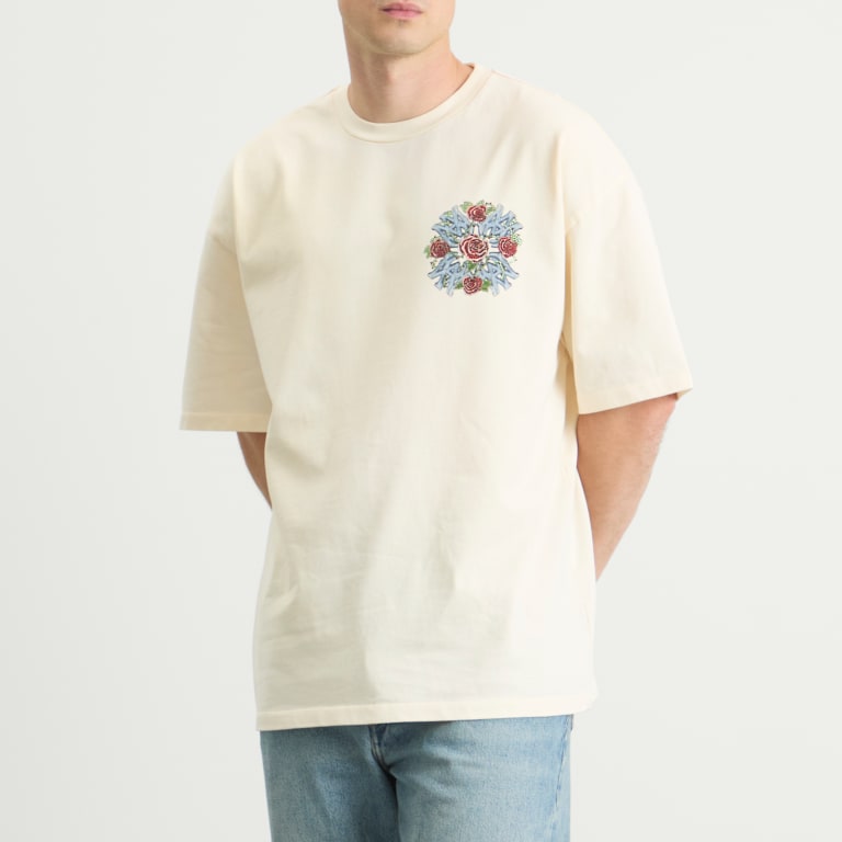 AMIRI Crystal Out For Trouble T-Shirt Ivory