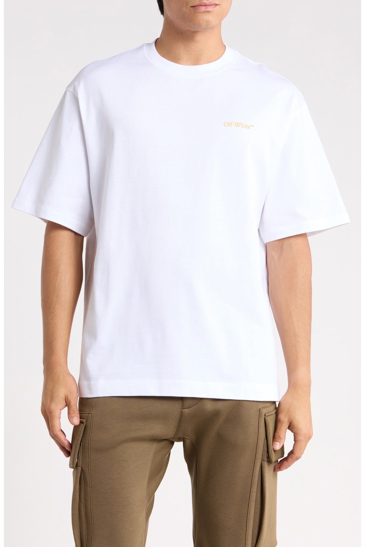 Off-White Tape Arrow Graphic T-Shirt White Yellow