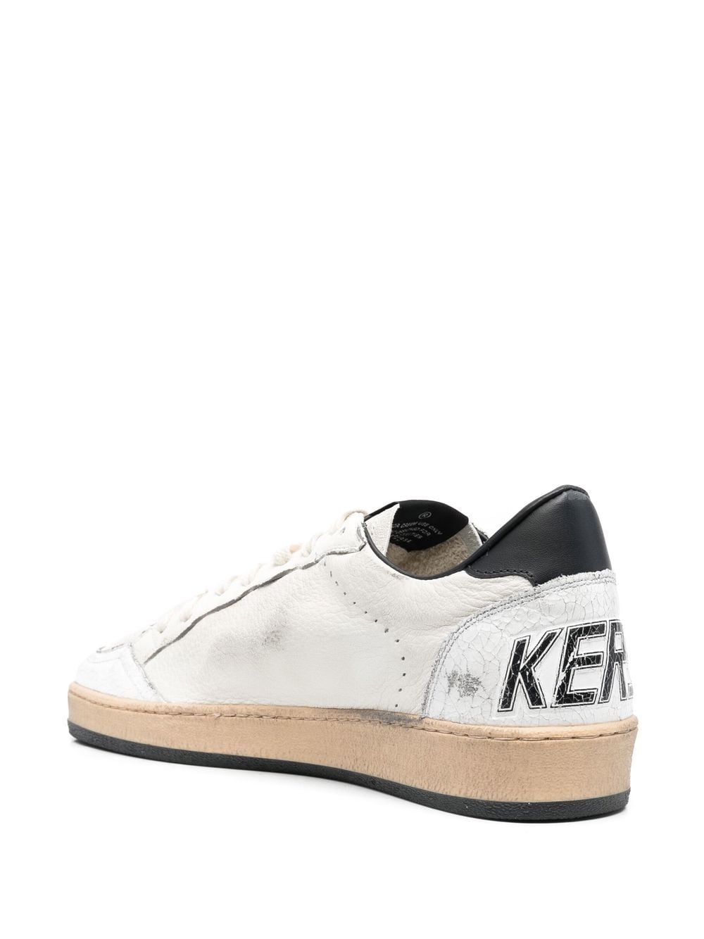 Golden Goose Ball Star Leather Sneakers White/Black