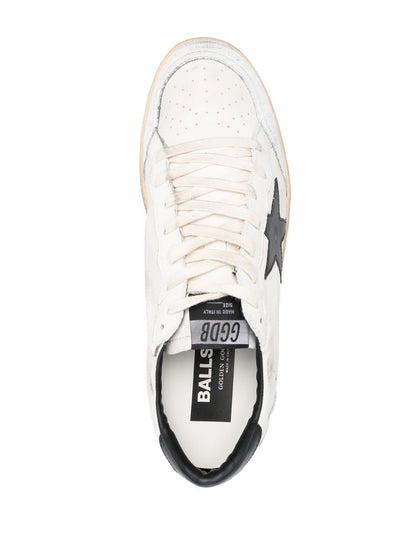 Golden Goose Ball Star Leather Sneakers White/Black
