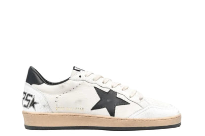 Golden Goose Ball Star Leather Sneakers White/Black