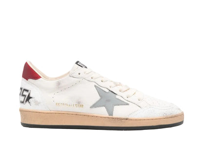 Golden Goose Ball Star Leather Sneakers White/Gray