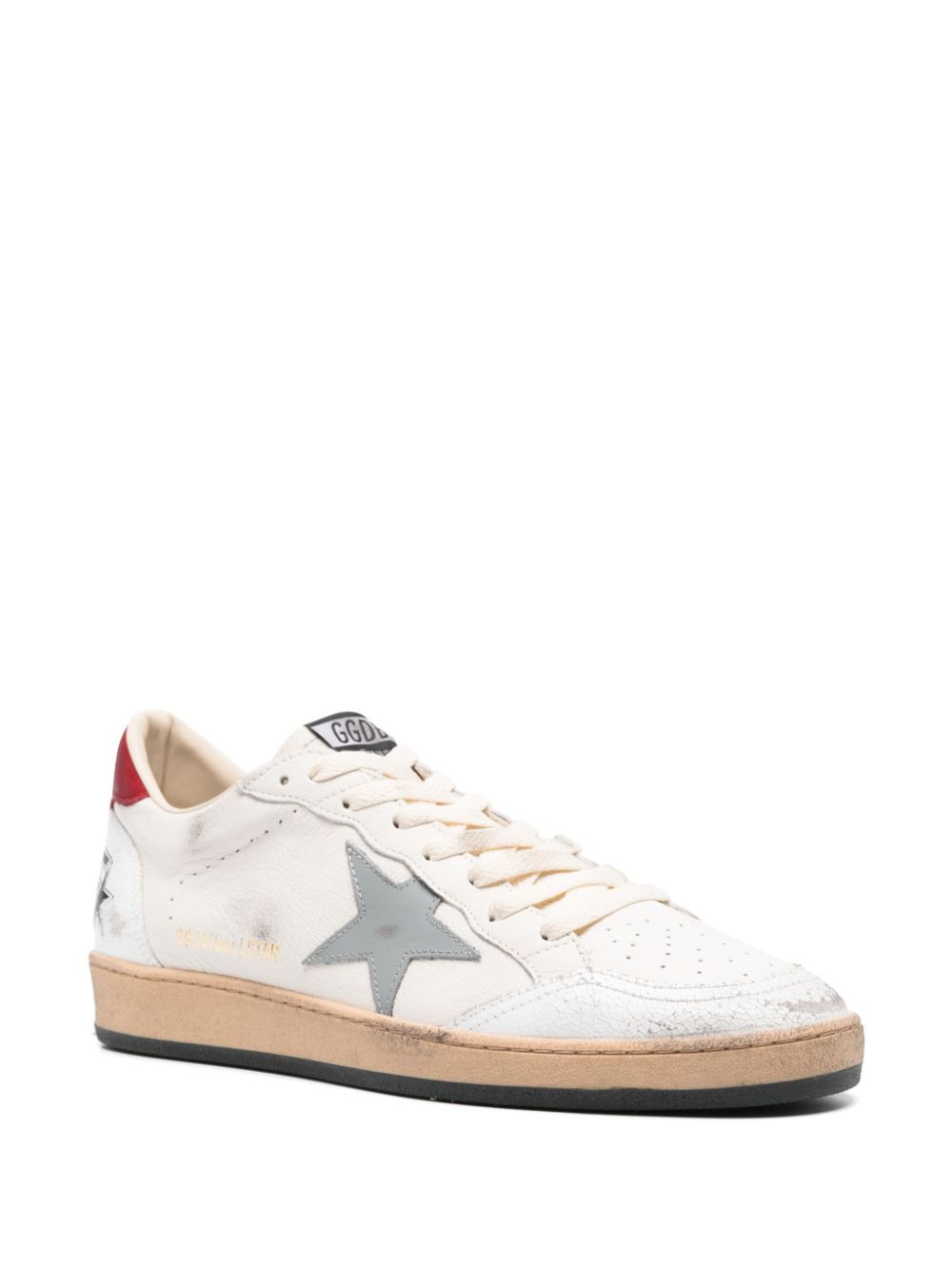 Golden Goose Ball Star Leather Sneakers White/Gray