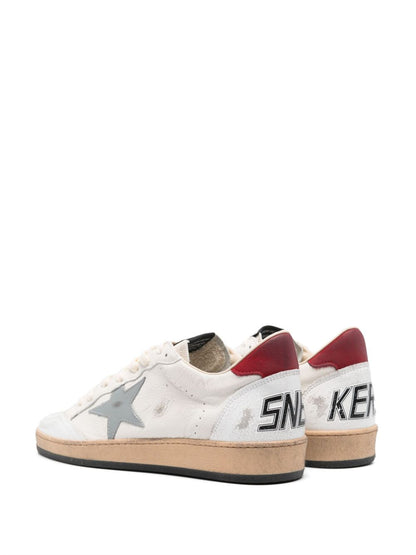 Golden Goose Ball Star Leather Sneakers White/Gray