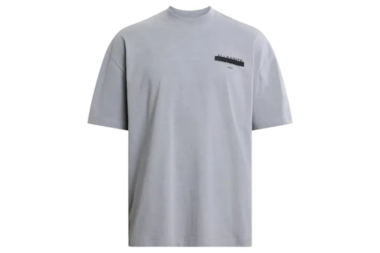 AllSaints Grey Organic Cotton Redact T-Shirt