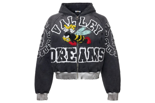 Vale Forever Anthem Zip Up Hoodie 'Black'
