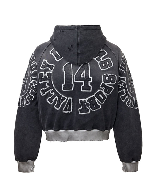 Vale Forever Anthem Zip Up Hoodie 'Black'