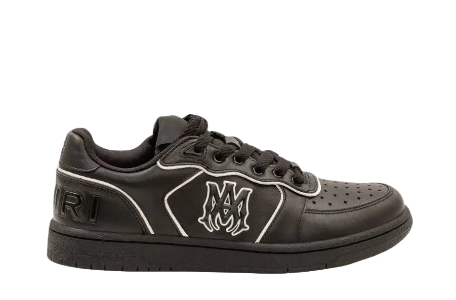 Amiri Low Logo Detailed Perforated Black