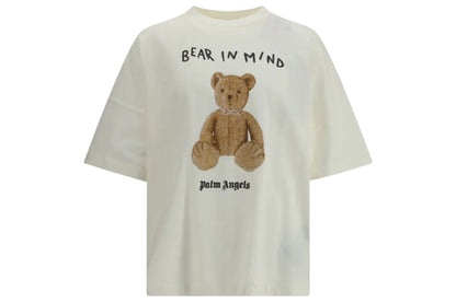 Palm Angels White "Bear in Mind" T-shirt