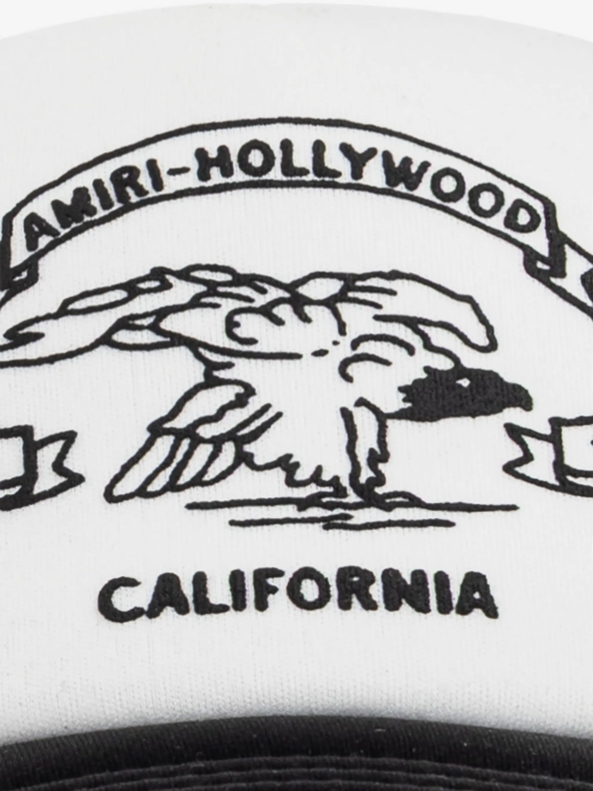 AMIRI Black & White Eagle Trucker Cap