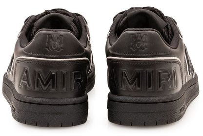 Amiri Low Logo Detailed Perforated Black