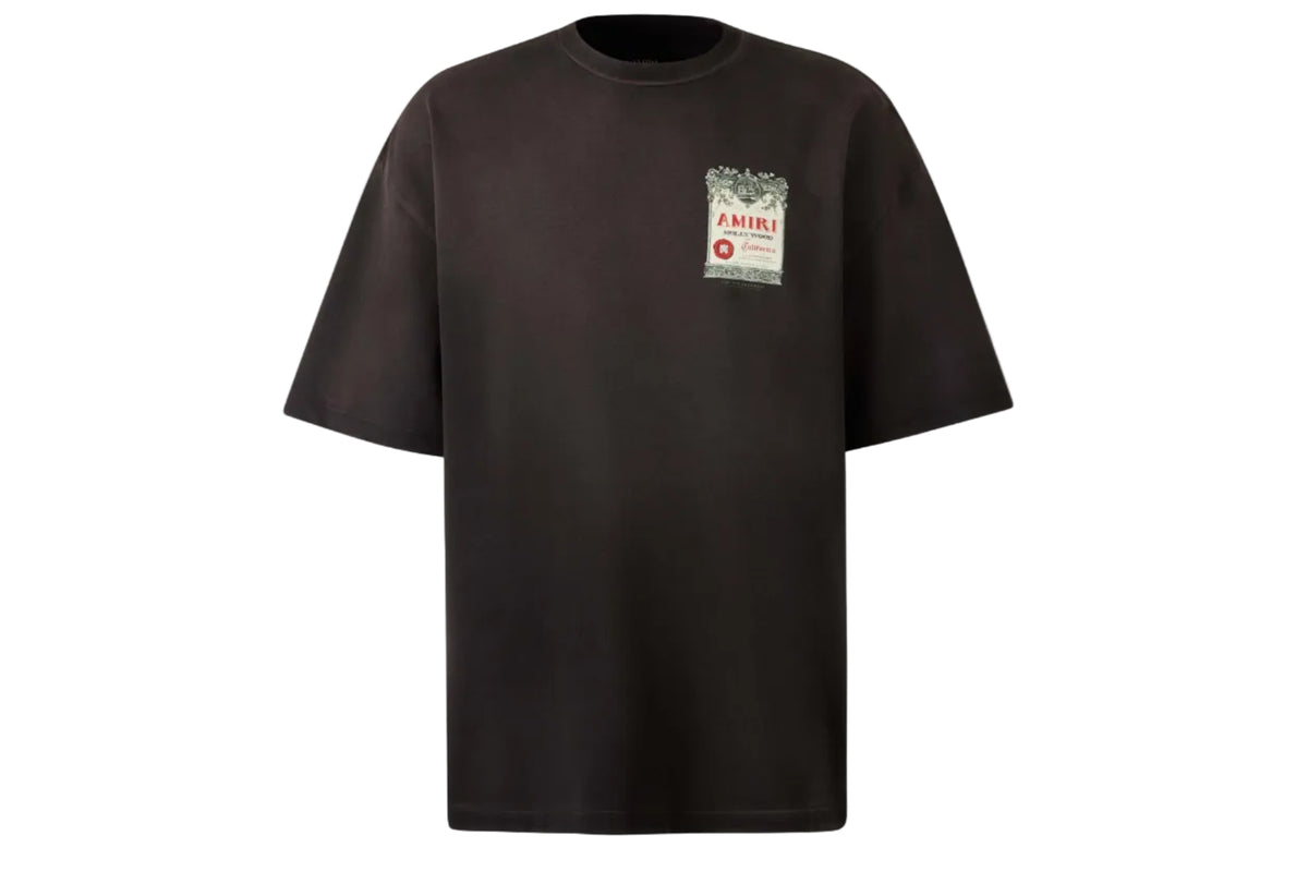 AMIRI Black Chateau Stamp Oversized T-Shirt