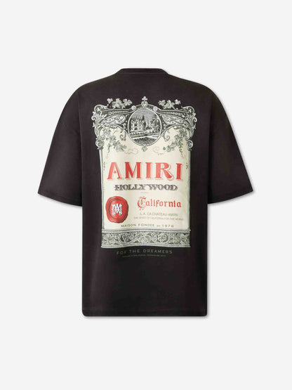 AMIRI Black Chateau Stamp Oversized T-Shirt