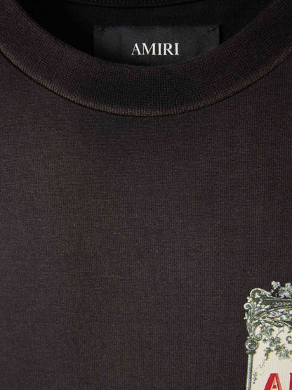 AMIRI Black Chateau Stamp Oversized T-Shirt