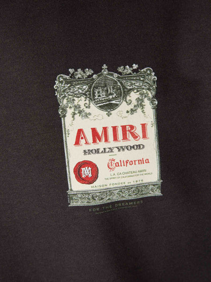 AMIRI Black Chateau Stamp Oversized T-Shirt