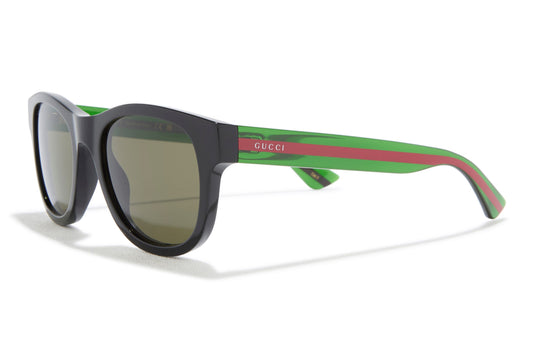 Gucci 52mm Square Sunglasses BLACK GREEN