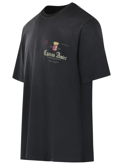 Amiri Logo-Printed Crewneck T-Shirt Black