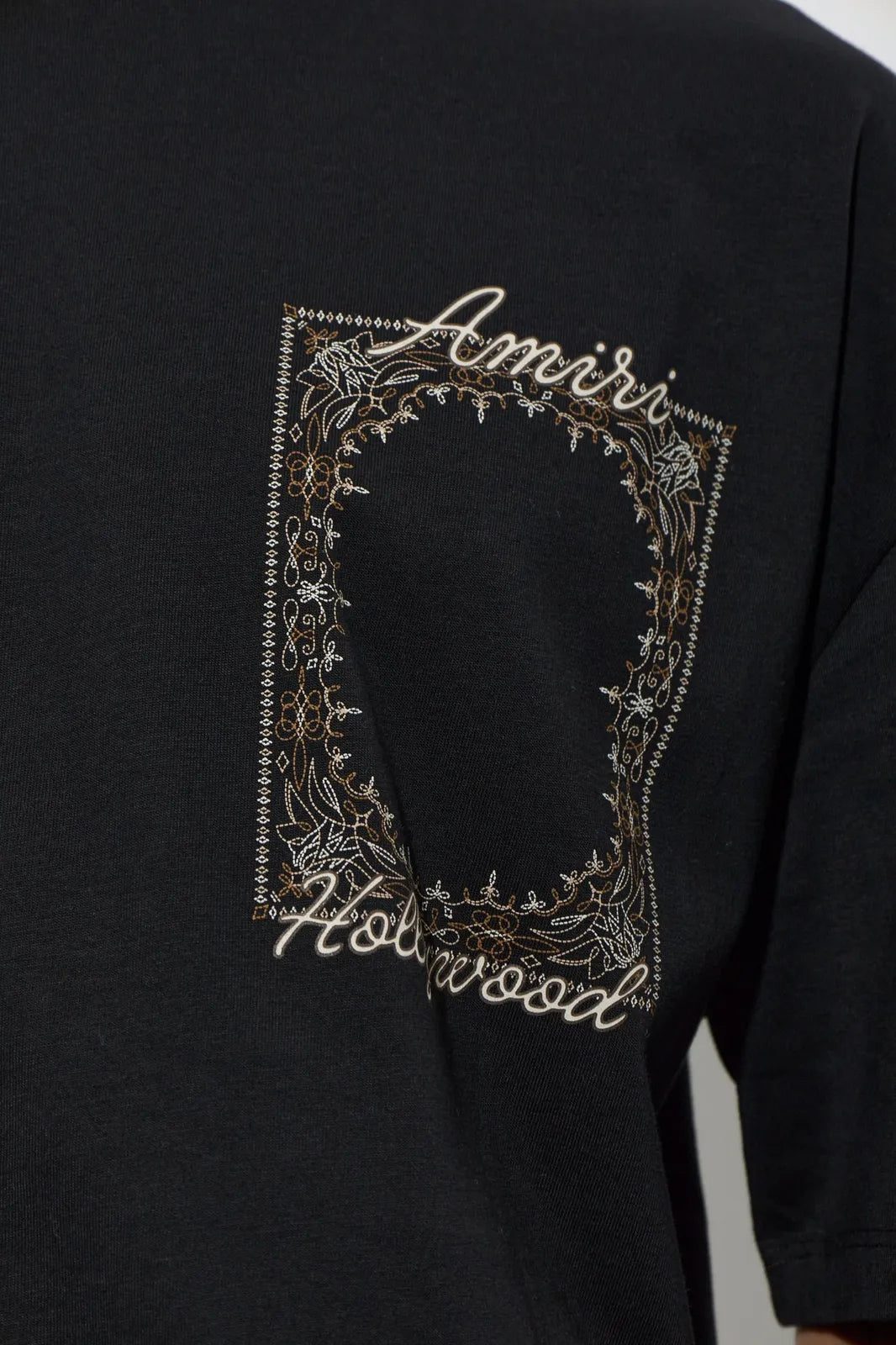 Amiri Logo Embroidered T-Shirt Black