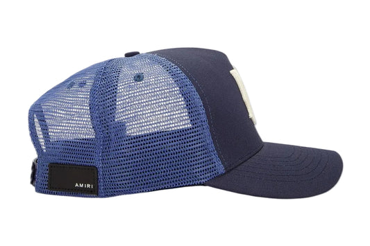 AMIRI MA Trucker Hat Navy Blue/White