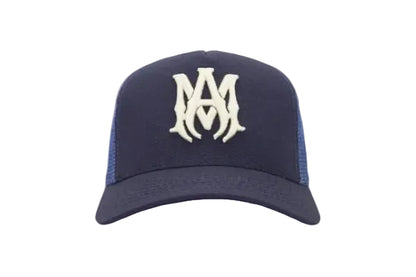 AMIRI MA Trucker Hat Navy Blue/White