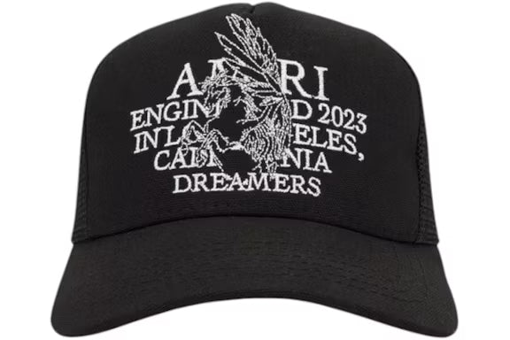AMIRI Pegasus Trucker Hat Black