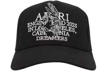 AMIRI Pegasus Trucker Hat Black