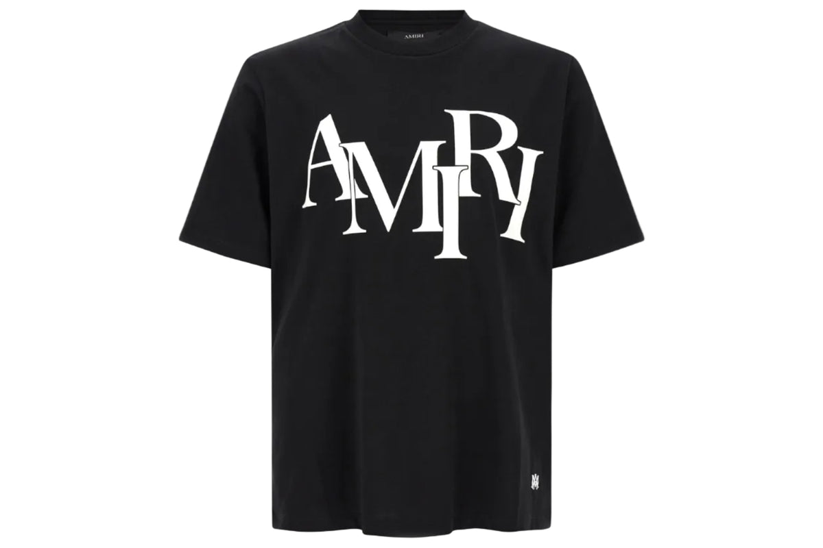 AMIRI Staggered Logo T-Shirt Black