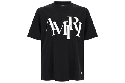AMIRI Staggered Logo T-Shirt Black