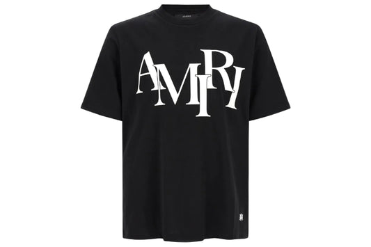 AMIRI Staggered Logo T-Shirt Black